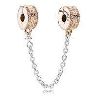 PANDORA Rose Logo Safety Chain 782057CZ-05