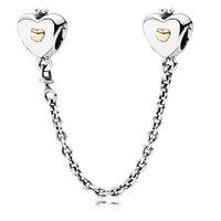 PANDORA Heart and Crown Safety Chain