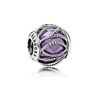 PANDORA Purple Radiant Lines Charm