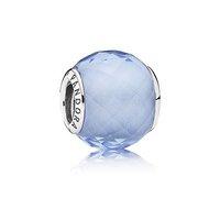 PANDORA Silver and Blue Petite Facets Charm