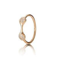 PANDORA 18ct Rose Gold and Diamond 2Pod LovePod Ring