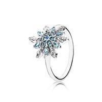 PANDORA Silver Crystallised Snowflake Ring