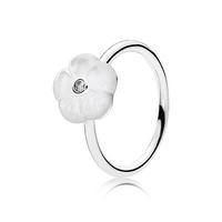 PANDORA Silver Luminous Floral Ring