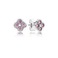 PANDORA Pink Oriental Blossom Earrings