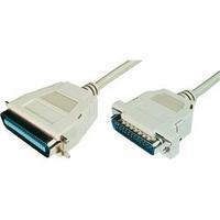 Parallel Cable [1x D-SUB plug 25-pin - 1x Centronics plug] 1.80 m Beige Digitus