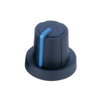 PB Fastener 3/03/TPN 110006 Soft-Touch Knob 16mm Black Body/Cap Bl...