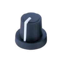 PB Fastener 3/03/TPN 110006 Soft-Touch Knob 16mm Black Body/Cap Gr...