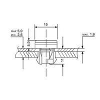 pb fastener 049010 quick mount ecru