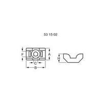 PB Fastener TM 48 Mounting Socket Screwable Ecru