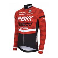 pbk santini replica team long sleeve jersey redwhiteblack xl