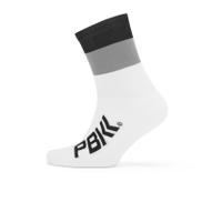 pbk racing high cuff socks whiteblackgrey lxl