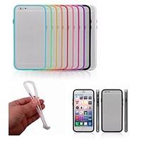 PC TPU 2 in 1 Combo Bumper Frame Case with Metal Buttons for iPhone 6 (Assorted Colors)