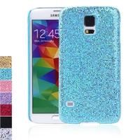 PC Hard Mobile Phone Glitter Back Case Shiny Bling Shell for Samsung Galaxy S5 i9600 Blue