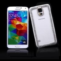 PC Hard Back Case Protective Shell Bling Diamond Rhinestone Crystal for Samsung Galaxy S5 i9600 Bowknot