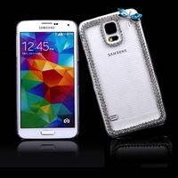 PC Hard Back Case Protective Shell Bling Diamond Rhinestone Crystal for Samsung Galaxy S5 i9600 Dragonfly