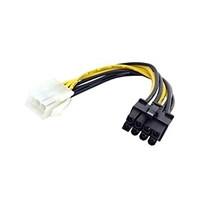 PCI-E PCI Express 6Pin Male to 8 Pin Female Video Card Extension Power Cable 0.1M 0.3FT
