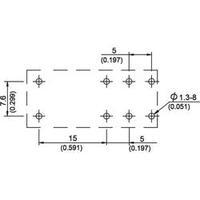 PCB relays 24 Vdc 12 A 2 change-overs Song Chuan 888N-2CCFCE 24 1 pc(s)