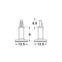 pcb holder self adhesive polyamide distance 143 mm kss mmr14 1 pcs