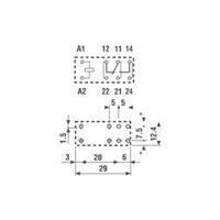 PCB relays 12 Vdc 16 A 1 change-over Finder 40.61.7.012.1020 1 pc(s)