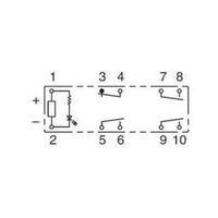 PCB relays 24 Vdc 6 A 3 makers, 1 breaker Idec 1 pc(s)