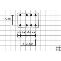 PCB relays 24 Vdc 2 A 2 change-overs Fujitsu FTR-B3 CA 24V 1 pc(s)