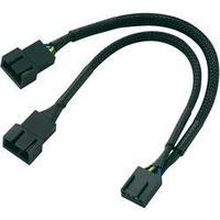 PC fan Y cable [2x PC fan plug 4-pin - 1x PC fan socket 4-pin] 0.15 m Black Akasa