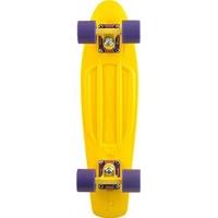 penny complete skateboard yellow and purple