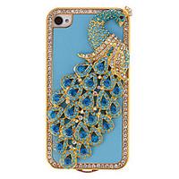 Peacock with Blue Diamond and Crystal Covered Case For iPhone 7 7 Plus 6s 6 Plus SE 5s 5c 5 4s 4