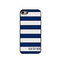 Personalized Case Stripe Design Metal Case for iPhone 5/5S