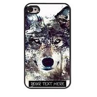 Personalized Phone Case - Iceberg Wolf Design Metal Case for iPhone 4/4S