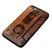 Pear Wood Magnetic Tape Hard Back Cover for iPhone 6S Plus/iPhone 6 Plus