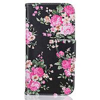 Peony Pattern Leather PU Leather Material Leather Phone Case for Motorola Moto G4 Plus / MOTO G4