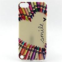 Pencil Smile Painting Pattern TPU Soft Case for iPod Touch 5 Touch 6