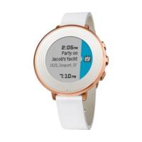 Pebble Time Round 14 mm rosegold/white