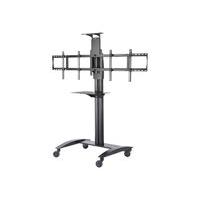 peerless smartmount flat panel video conferencing tv cart for 2 x 40 i ...