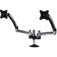 Peerless Dual Monitor Desktop Arm Mount For Up To 29 Inch Monitors- With Grommet Fitting