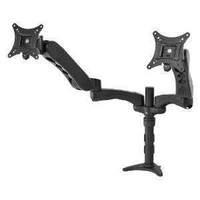 Peerless Dual Arm Desktop Mount For Twin 12-30 Inch Monitors (black)