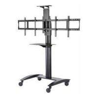 peerless smartmount flat panel video conferencing tv cart for 2 x 40 i ...