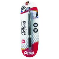 pentel oh gel retractable pen black 12 pack