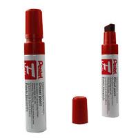 Pentel Marker Chisel Tip Red M180/6-b - 6 Pack