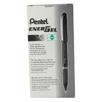 Pentel Energel Needle Tip Black Bln25-a - 12 Pack