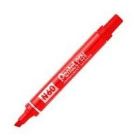 Pentel Marker Chisel Tip Red N60-b - 12 Pack