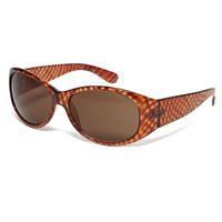 peter storm womens cross pattern sunglasses brown