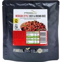 Performance Meals High Protein Meal 12 x 350g Meals Mexican-Style Beef & Brown Rice