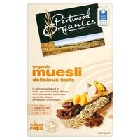 pertwood farm delicious fruit organic muesli 650g