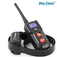 Petrainer Pet Dog Training Collar Rechargeable Waterproof Dog Electronic Shock Training Collar Blue LCD display PET916-1