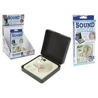 personal mini sound amplifier with hard plastic carry case batteries 