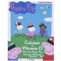 peppa pig calcium vitamin d sachets