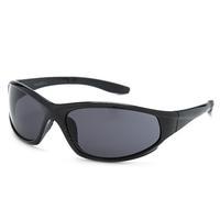 peter storm mens check sport wrap sunglasses black