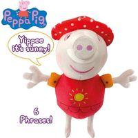 Peppa Pig Holiday Talking Peppa Pig Soft Toy